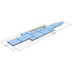 Комплект матов для гимнастического бревна